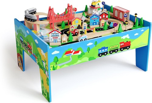 78pcs wooden train - 78pcs, 4-in-1